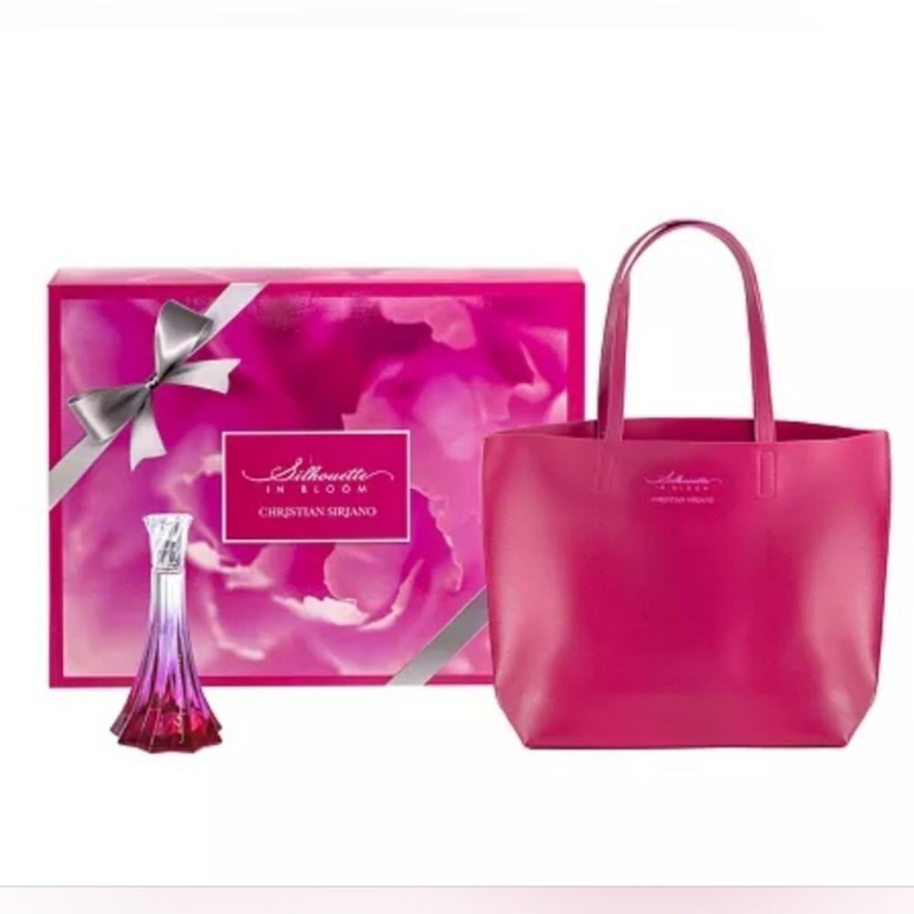 CHRISTIAN SIRIANO SILHOUETTE IN BLOOM WOMEN'S PERFUME GIFT SET WITH TOTE BAG NEW